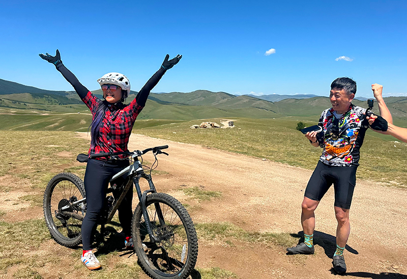 Mountain biking in Western Mongolia